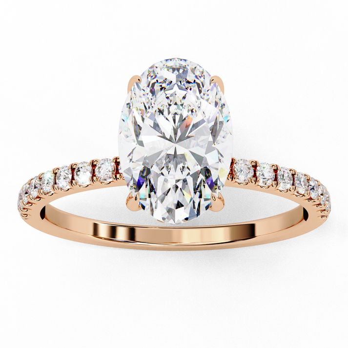 lab grown diamond | moissanite Jewellery Classic Droplet Lab Grown Diamond OR Moissanite Ring by Rabbito Jewels
