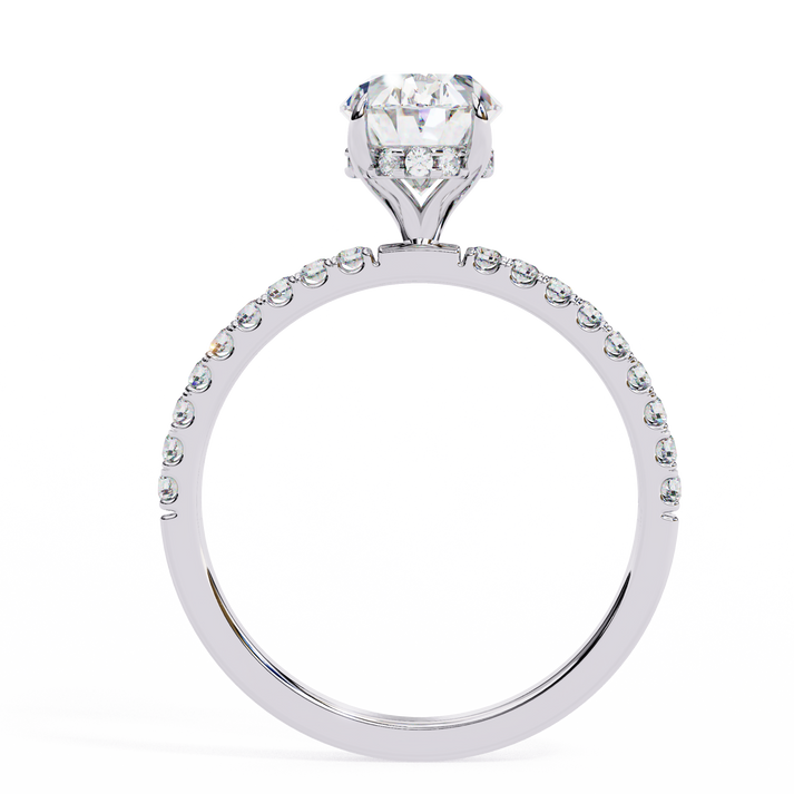 lab grown diamond | moissanite Jewellery Classic Droplet Lab Grown Diamond OR Moissanite Ring by Rabbito Jewels