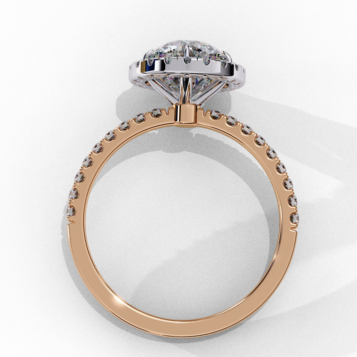 lab grown diamond | moissanite Jewellery Wings Fly Halo Lab Grown Diamond OR Moissanite Ring by Rabbito Jewels