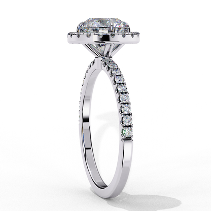 lab grown diamond | moissanite Jewellery Wings Fly Halo Lab Grown Diamond OR Moissanite Ring by Rabbito Jewels