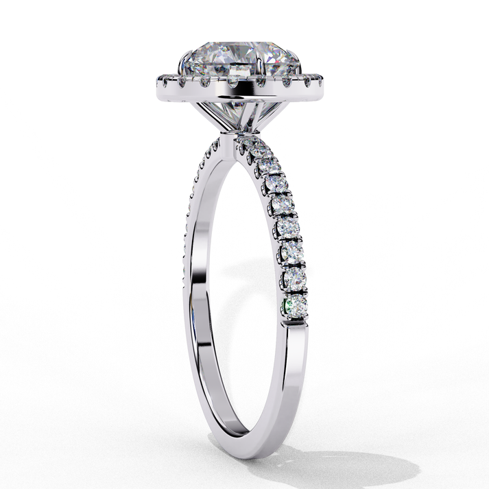 lab grown diamond | moissanite Jewellery Wings Fly Halo Lab Grown Diamond OR Moissanite Ring by Rabbito Jewels