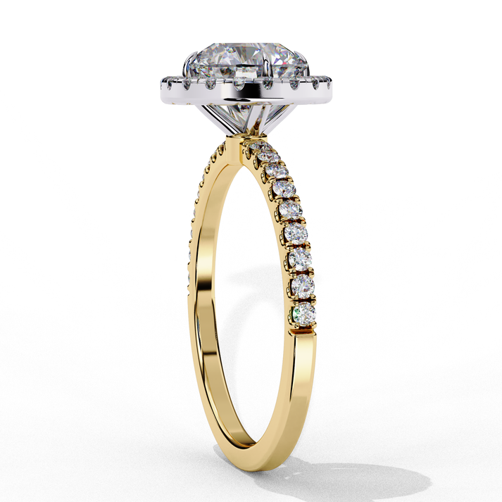 lab grown diamond | moissanite Jewellery Wings Fly Halo Lab Grown Diamond OR Moissanite Ring by Rabbito Jewels