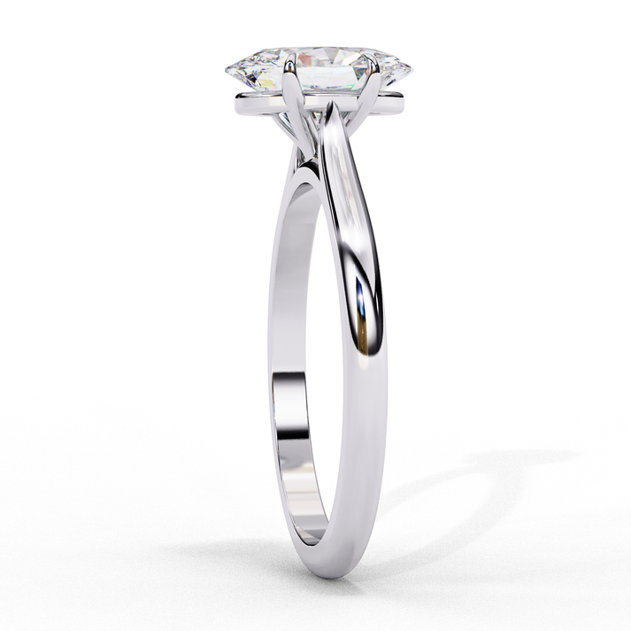 lab grown diamond | moissanite Jewellery Swirling Harmony Oval Lab Grown OR Moissanite Ring by Rabbito Jewels