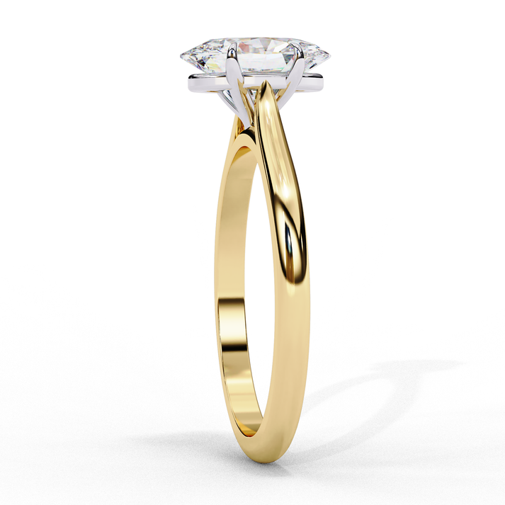 lab grown diamond | moissanite Jewellery Swirling Harmony Oval Lab Grown OR Moissanite Ring by Rabbito Jewels