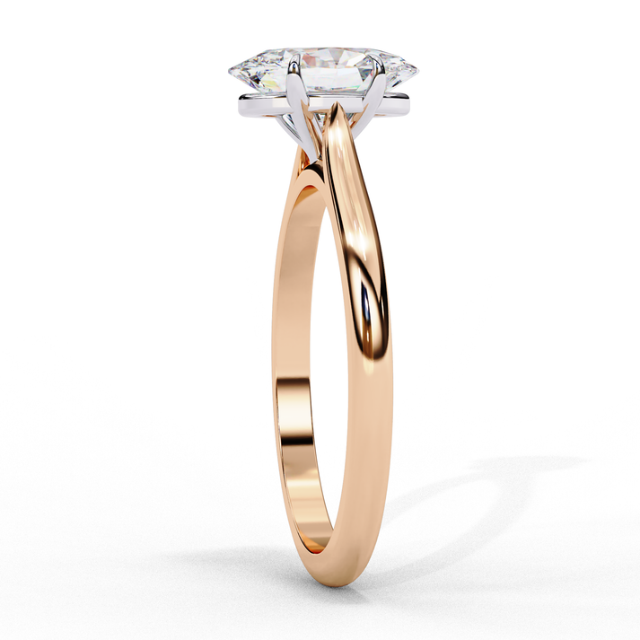lab grown diamond | moissanite Jewellery Swirling Harmony Oval Lab Grown OR Moissanite Ring by Rabbito Jewels