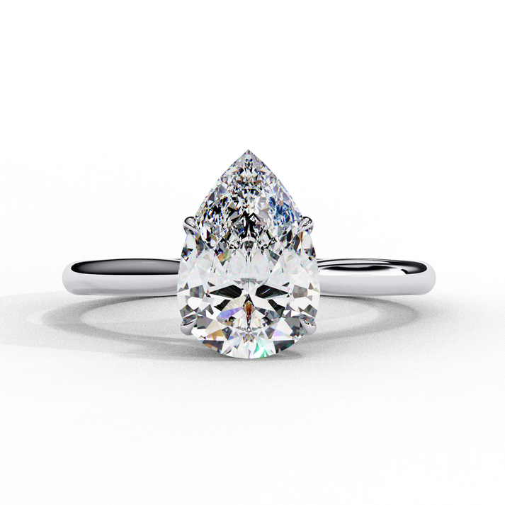 lab grown diamond | moissanite Jewellery Aurora Lab Grown Diamond OR Moissanite Ring Silver by Rabbito Jewels