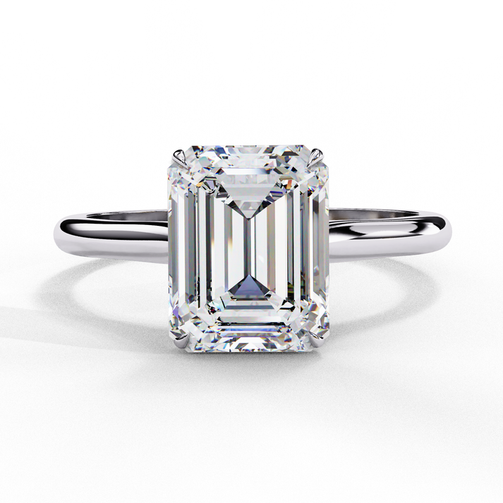 lab grown diamond | moissanite Jewellery Colliding Lab Grown Diamond OR Moissanite Ring White Gold 18K by Rabbito Jewels