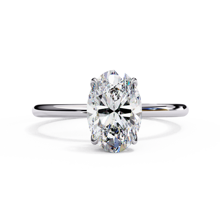 lab grown diamond | moissanite Jewellery Classic Union Lab Grown Diamond OR Moissanite Ring Silver by Rabbito Jewels