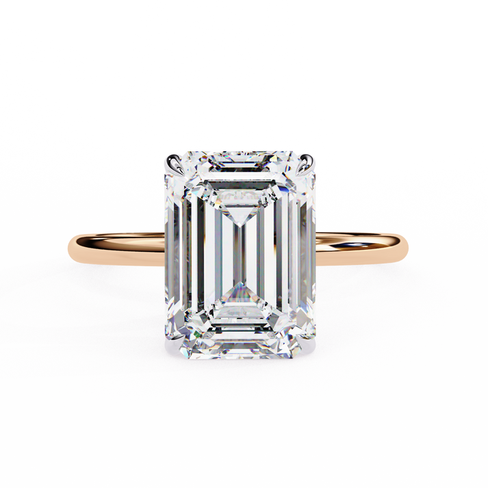 lab grown diamond | moissanite Jewellery Eternity Lab Grown Diamond OR Moissanite Ring Rose Gold 14K by Rabbito Jewels