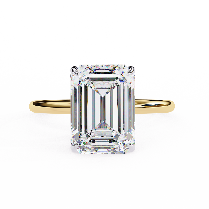 lab grown diamond | moissanite Jewellery Eternity Lab Grown Diamond OR Moissanite Ring Yellow Gold 18K by Rabbito Jewels