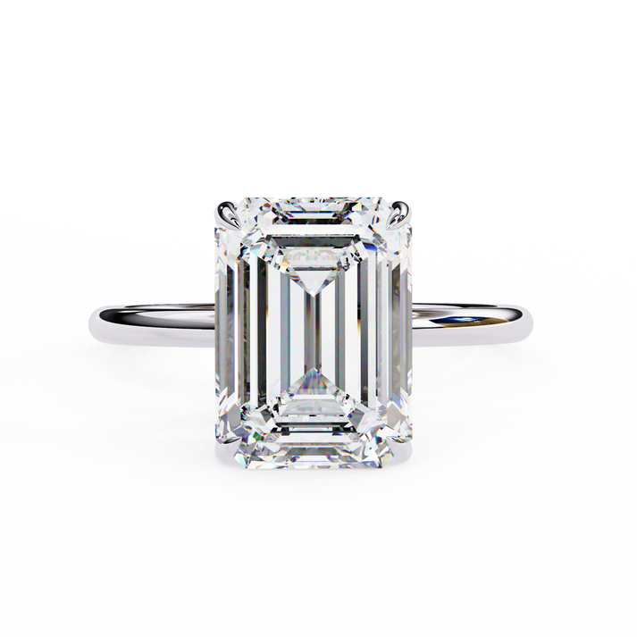 lab grown diamond | moissanite Jewellery Eternity Lab Grown Diamond OR Moissanite Ring White Gold 14K by Rabbito Jewels