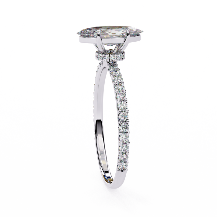 lab grown diamond | moissanite Jewellery Divine Band Lab Grown Diamond OR Moissanite Ring by Rabbito Jewels