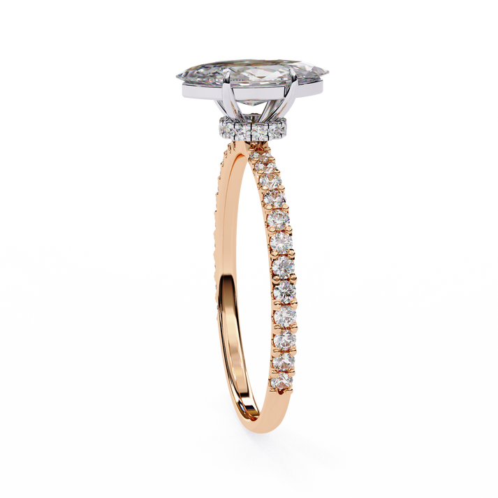 lab grown diamond | moissanite Jewellery Divine Band Lab Grown Diamond OR Moissanite Ring by Rabbito Jewels