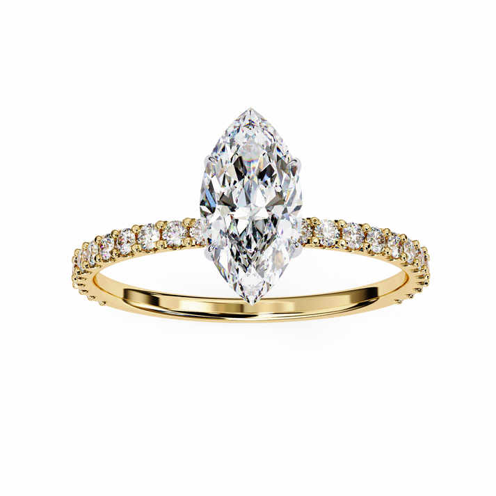 lab grown diamond | moissanite Jewellery Divine Band Lab Grown Diamond OR Moissanite Ring by Rabbito Jewels