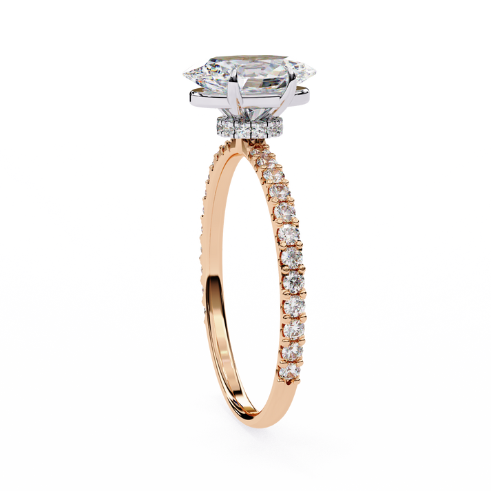 lab grown diamond | moissanite Jewellery 1.20CT Cushion Halo Lab Grown OR Moissanite Ring by Rabbito Jewels