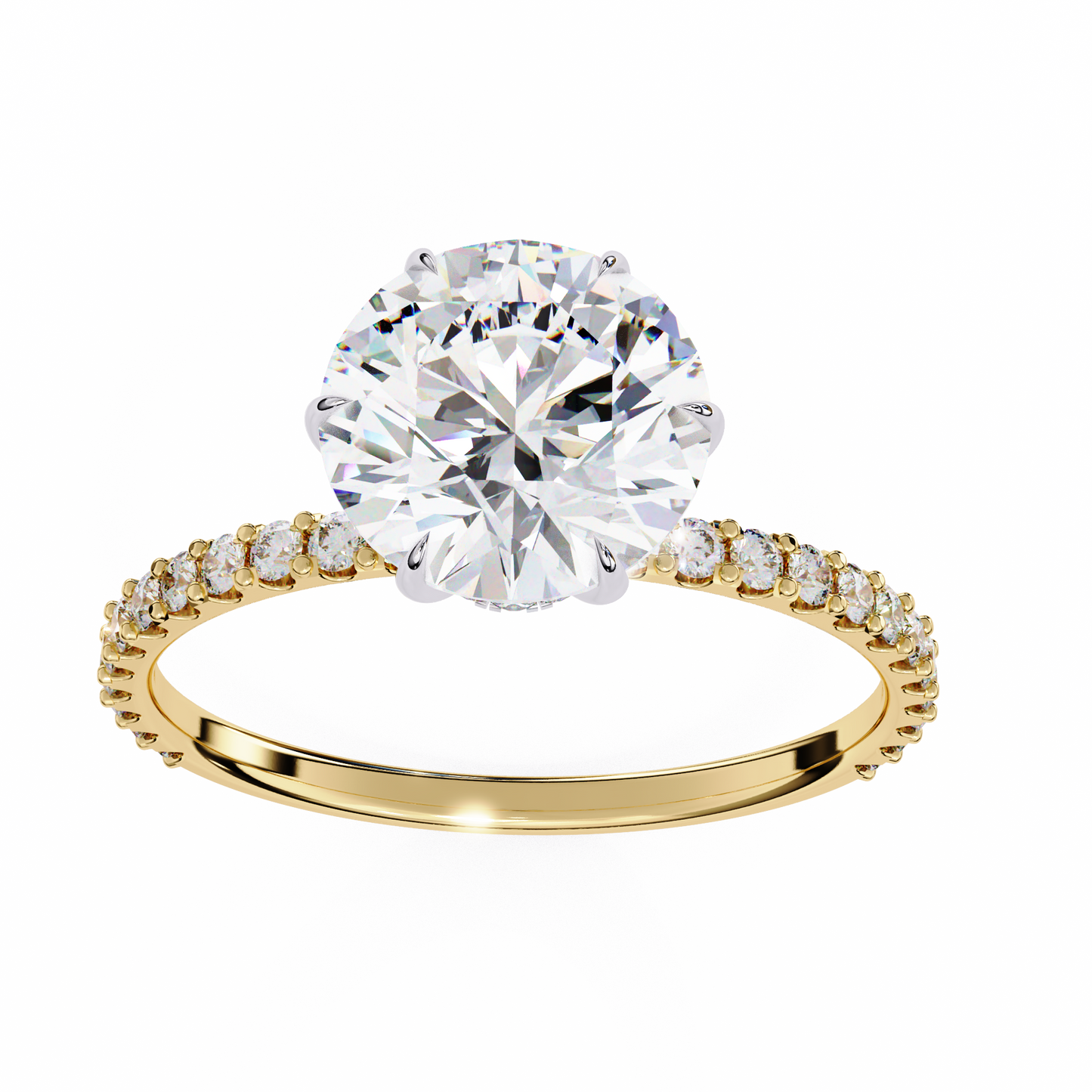 lab grown diamond | moissanite Jewellery Vogue Halo Lab Grown Diamond OR Moissanite Ring by Rabbito Jewels