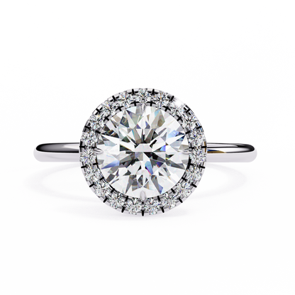 lab grown diamond | moissanite Jewellery Vertex Hola Lab Grown Diamond OR Moissanite Ring Silver by Rabbito Jewels