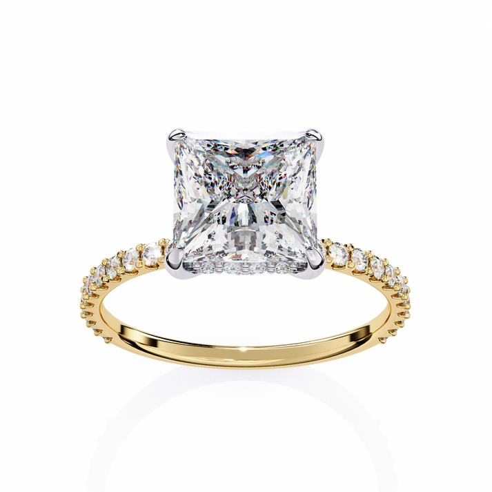 lab grown diamond | moissanite Jewellery Colluding Halo Lab Grown Diamond OR Moissanite Ring by Rabbito Jewels