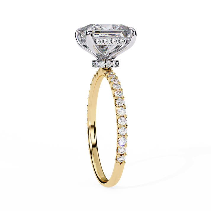 lab grown diamond | moissanite Jewellery Colluding Halo Lab Grown Diamond OR Moissanite Ring by Rabbito Jewels