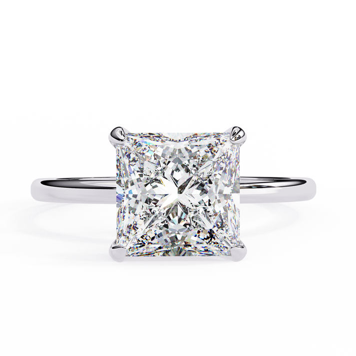 lab grown diamond | moissanite Jewellery River Range Lab Grown Diamond OR Moissanite Ring Silver by Rabbito Jewels