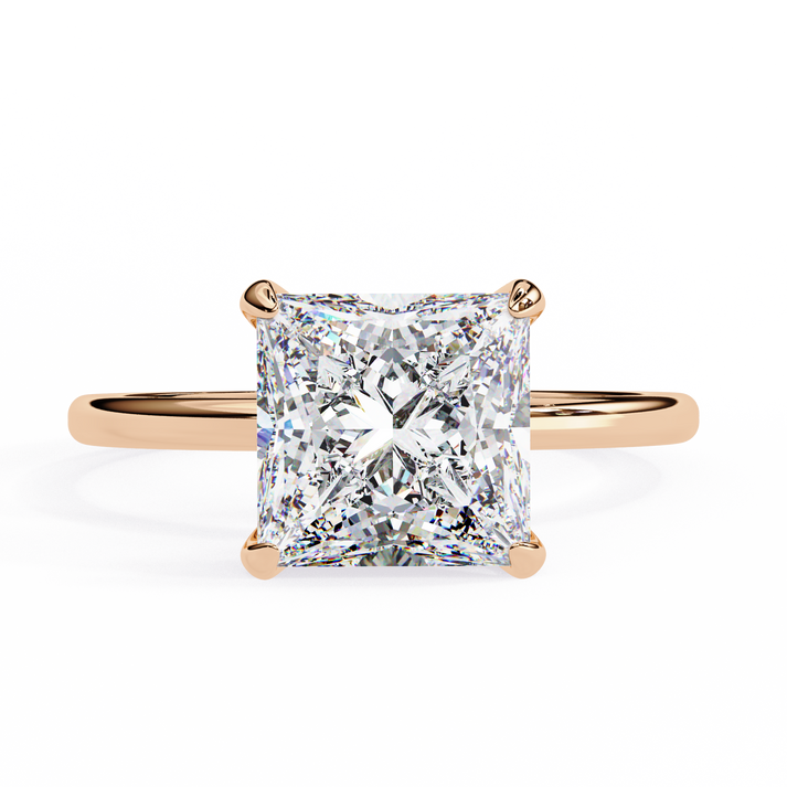 lab grown diamond | moissanite Jewellery River Range Lab Grown Diamond OR Moissanite Ring Rose Gold 14K by Rabbito Jewels