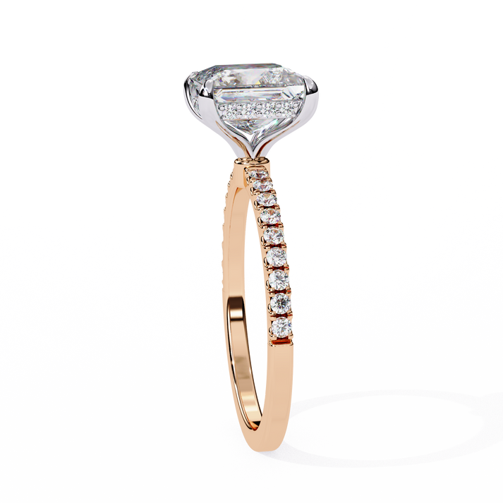 lab grown diamond | moissanite Jewellery Eternity Band Halo Lab Grown Diamond OR Moissanite Ring by Rabbito Jewels