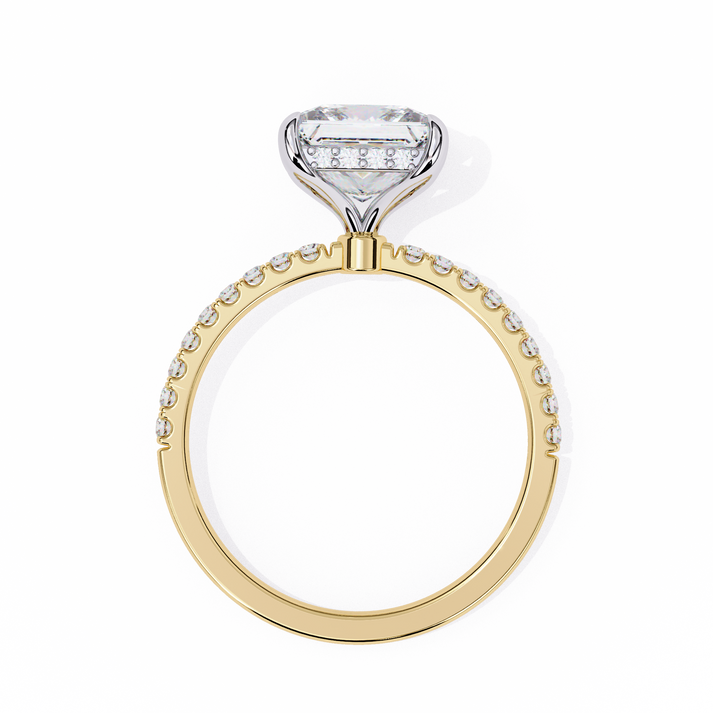 lab grown diamond | moissanite Jewellery Eternity Band Halo Lab Grown Diamond OR Moissanite Ring by Rabbito Jewels