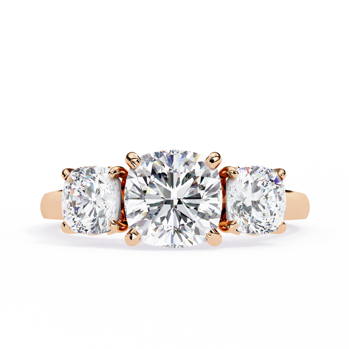lab grown diamond | moissanite Jewellery Infinite Crystal Lab Grown Diamond OR Moissanite Ring Rose Gold 14K by Rabbito Jewels