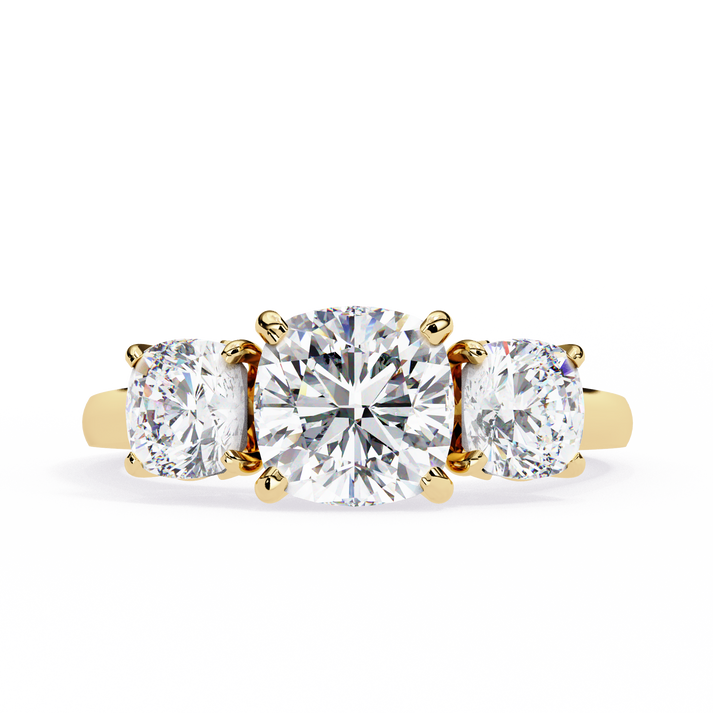 lab grown diamond | moissanite Jewellery Infinite Crystal Lab Grown Diamond OR Moissanite Ring Yellow Gold 18K by Rabbito Jewels
