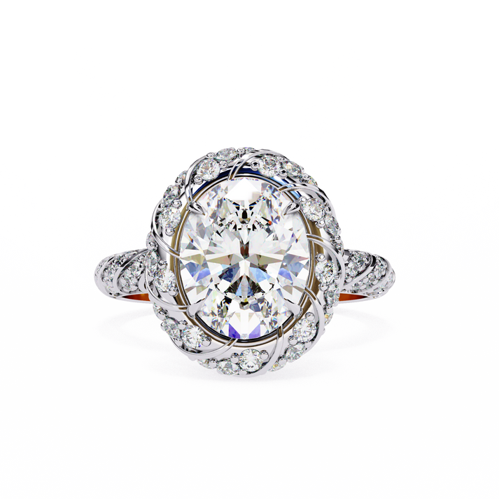 lab grown diamond | moissanite Jewellery Chic Eternity Lab Grown Diamond OR Moissanite Ring White Gold 14K by Rabbito Jewels