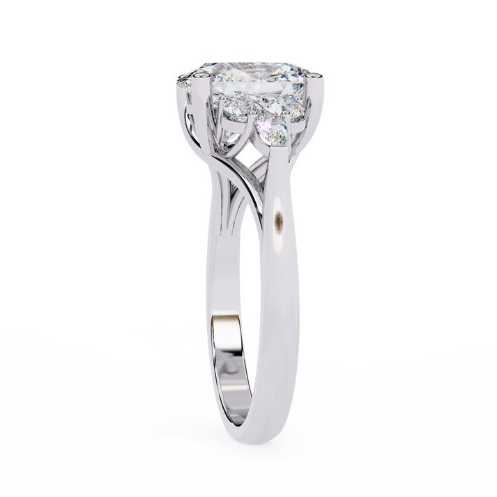 lab grown diamond | moissanite Jewellery Studded Lab Grown Diamond OR Moissanite Ring by Rabbito Jewels