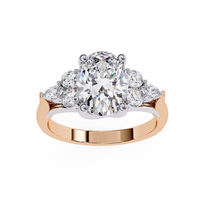 lab grown diamond | moissanite Jewellery Studded Lab Grown Diamond OR Moissanite Ring by Rabbito Jewels