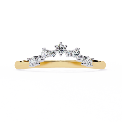 lab grown diamond | moissanite Jewellery Zaniah Lab Grown Diamond OR Moissanite Ring Yellow Gold 14K by Rabbito Jewels