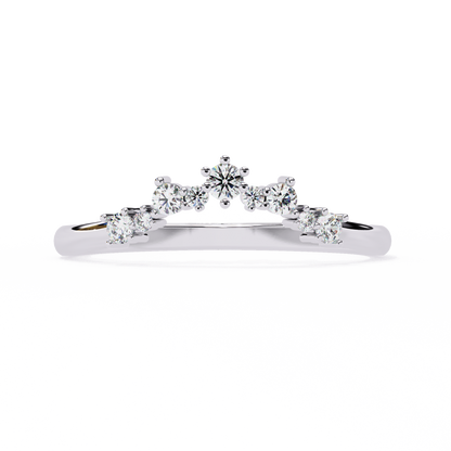 lab grown diamond | moissanite Jewellery Zaniah Lab Grown Diamond OR Moissanite Ring White Gold 14K by Rabbito Jewels