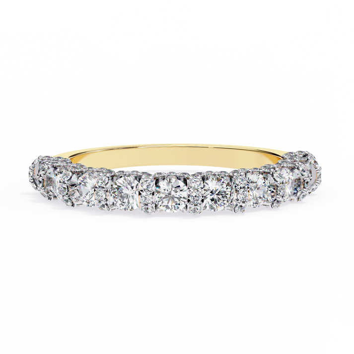 lab grown diamond | moissanite Jewellery Eclipsa Lab Grown Diamond OR Moissanite Ring Yellow Gold 14K by Rabbito Jewels
