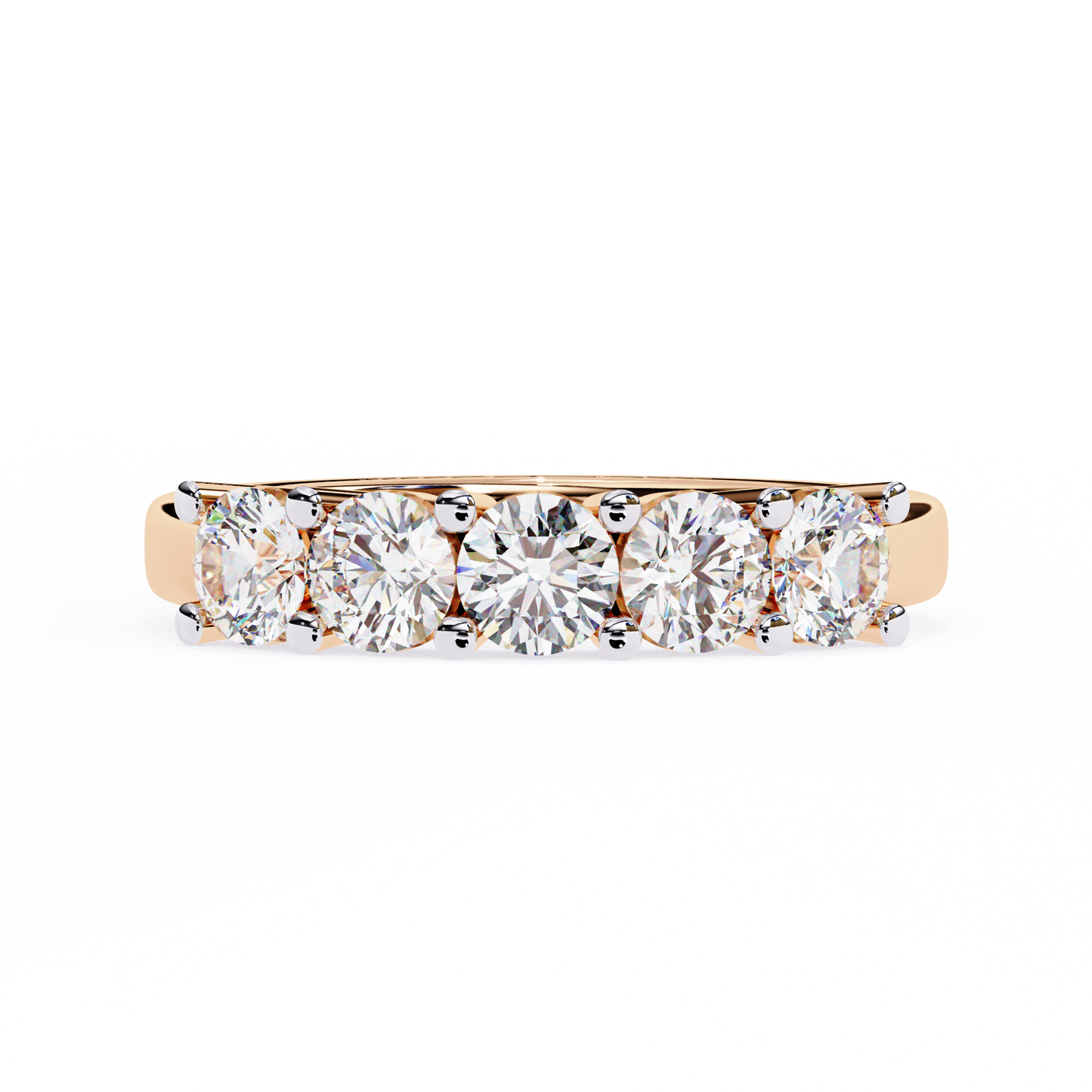 lab grown diamond | moissanite Jewellery Trellis Lab Grown Diamond OR Moissanite Ring Rose Gold 14K by Rabbito Jewels