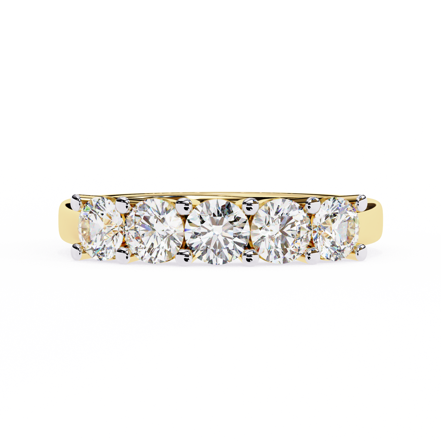 lab grown diamond | moissanite Jewellery Trellis Lab Grown Diamond OR Moissanite Ring Yellow Gold 14K by Rabbito Jewels
