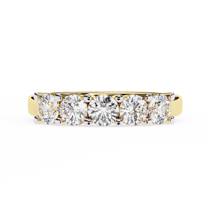 lab grown diamond | moissanite Jewellery Trellis Lab Grown Diamond OR Moissanite Ring Yellow Gold 14K by Rabbito Jewels