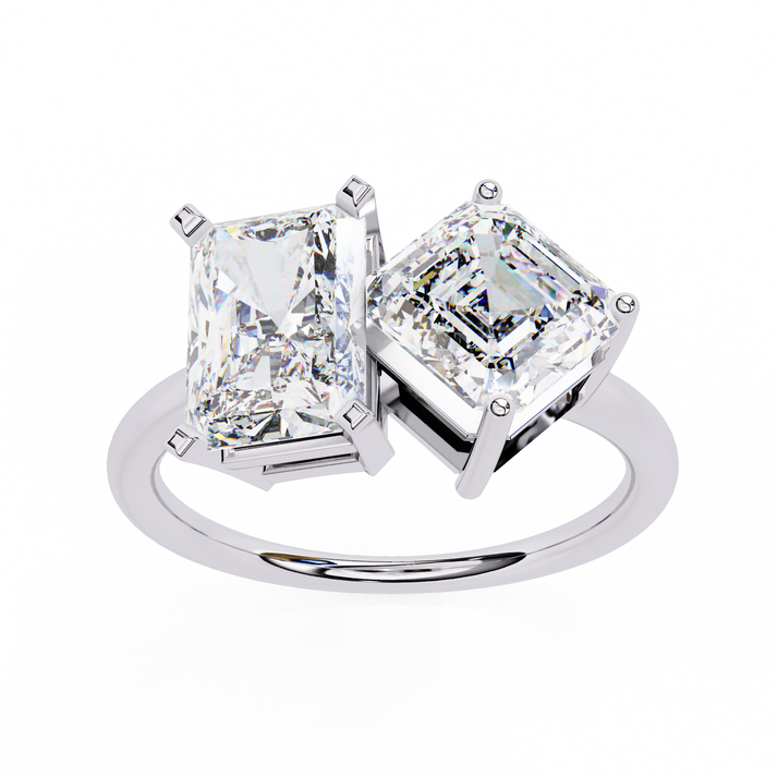lab grown diamond | moissanite Jewellery Squared Toi Moi Lab Grown Diamond OR Moissanite Ring by Rabbito Jewels