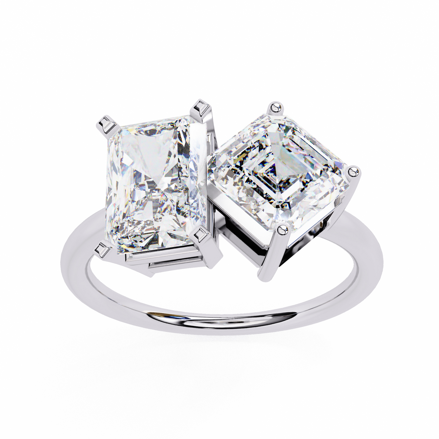 lab grown diamond | moissanite Jewellery Squared Toi Moi Lab Grown Diamond OR Moissanite Ring by Rabbito Jewels