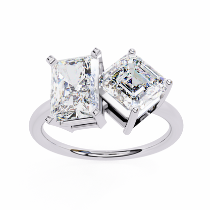 lab grown diamond | moissanite Jewellery Squared Toi Moi Lab Grown Diamond OR Moissanite Ring by Rabbito Jewels