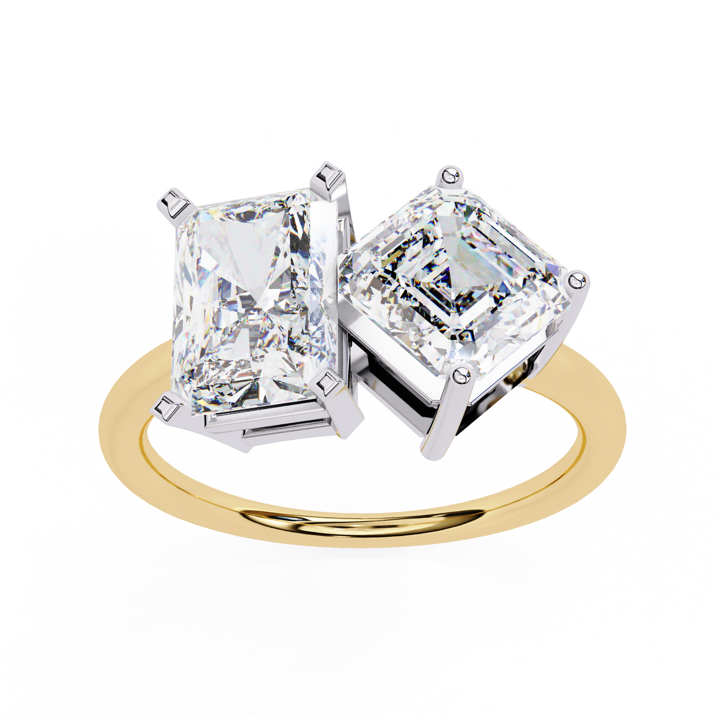 lab grown diamond | moissanite Jewellery Squared Toi Moi Lab Grown Diamond OR Moissanite Ring by Rabbito Jewels