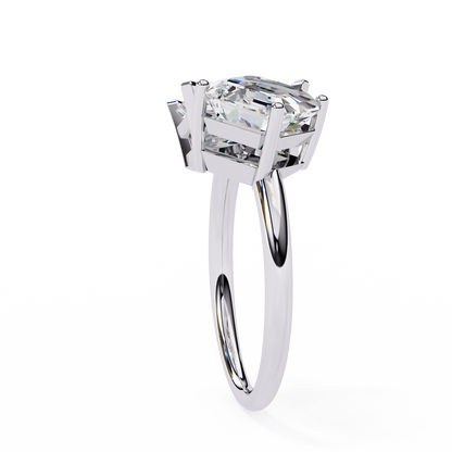 lab grown diamond | moissanite Jewellery Squared Toi Moi Lab Grown Diamond OR Moissanite Ring by Rabbito Jewels