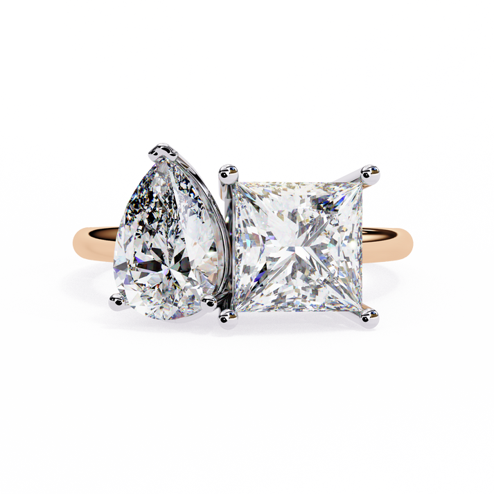 lab grown diamond | moissanite Jewellery Eternal Toi Moi Lab Grown Diamond OR Moissanite Ring Rose Gold 18K by Rabbito Jewels