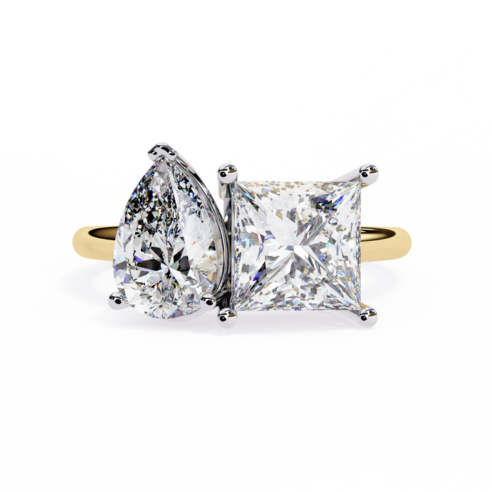 lab grown diamond | moissanite Jewellery Eternal Toi Moi Lab Grown Diamond OR Moissanite Ring Yellow Gold 18K by Rabbito Jewels