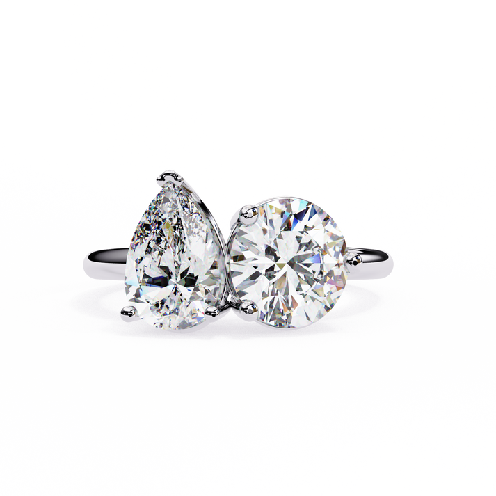 lab grown diamond | moissanite Jewellery Diva Toi Moi Lab Grown Diamond OR Moissanite Ring Silver by Rabbito Jewels