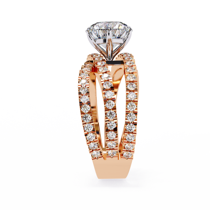 lab grown diamond | moissanite Jewellery Modern Crest Lab Grown Diamond OR Moissanite Ring by Rabbito Jewels