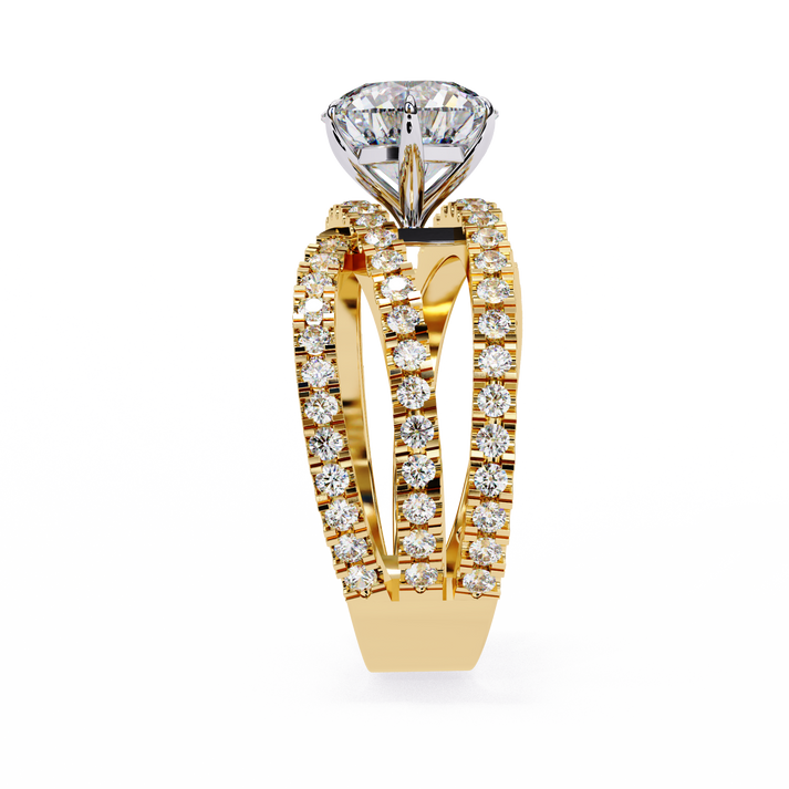 lab grown diamond | moissanite Jewellery Modern Crest Lab Grown Diamond OR Moissanite Ring by Rabbito Jewels