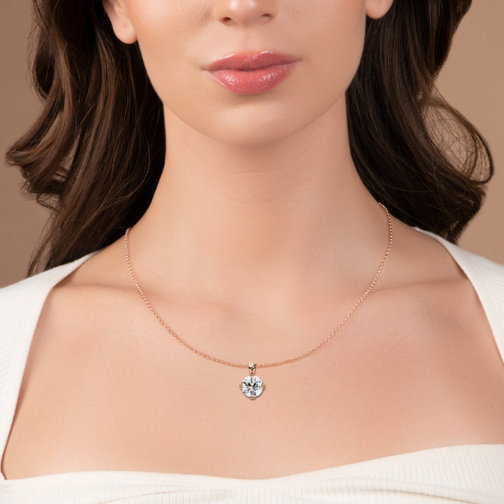 lab grown diamond | moissanite Jewellery Vesta Lab Grown Diamond OR Moissanite Pendant by Rabbito Jewels