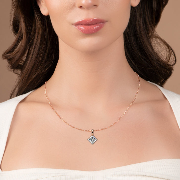lab grown diamond | moissanite Jewellery Radiance Lab Grown Diamond OR Moissanite Pendant by Rabbito Jewels